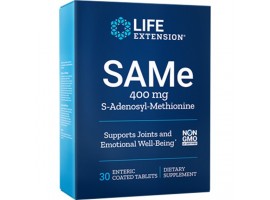 Life Extension SAMe (S-Adenosyl-Methionine) 400 mg, 30 enteric coated tablets